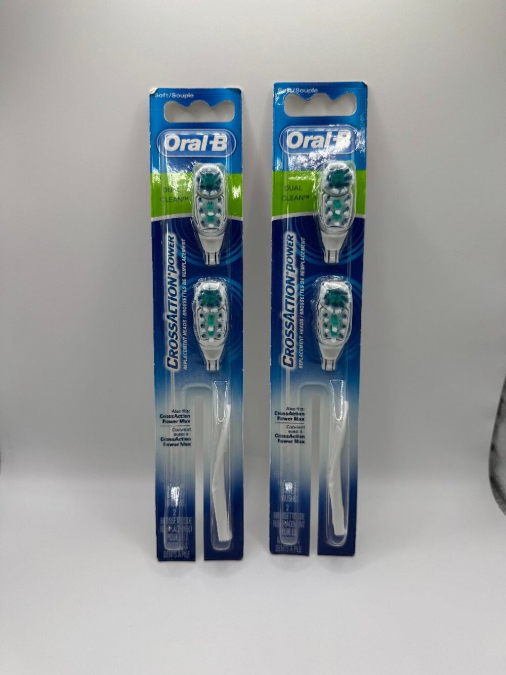 Oral-B CrossAction Power Electric Toothbrush Replacement Heads Soft - 2 packs